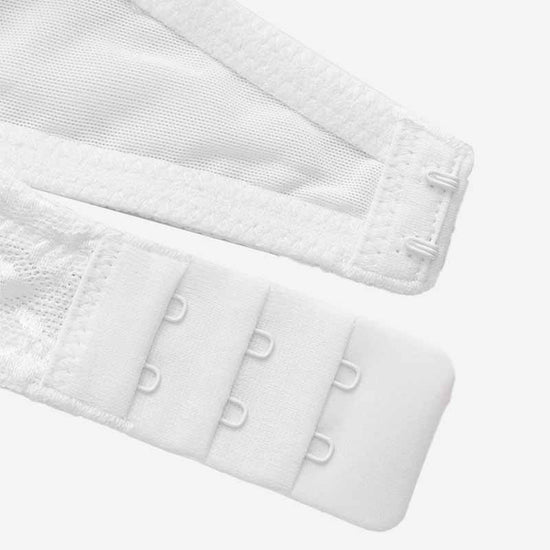 White Push Up Deep V Plunge Underwire Multiway 2 Cups Up