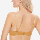 Wingslove Deep V Padded Push Up Bra with Underwire, Gold