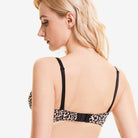 Wingslove Deep V Padded Push Up Bra with Underwire, Leopard 