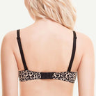 Wingslove Deep V Padded Push Up Bra with Underwire, Leopard 