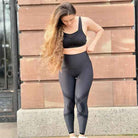 Wireless Plus Size Sports Non-Padded Bra Bounce Control, Black Wingslove