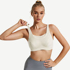 Wireless Sports Non-Padded Bra Bounce Control, Ivory Wingslove