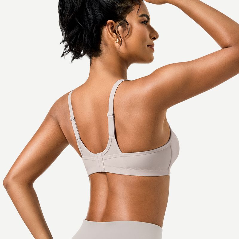 Wireless Sports Non-Padded Bra Bounce Control, Sliver Wingslove