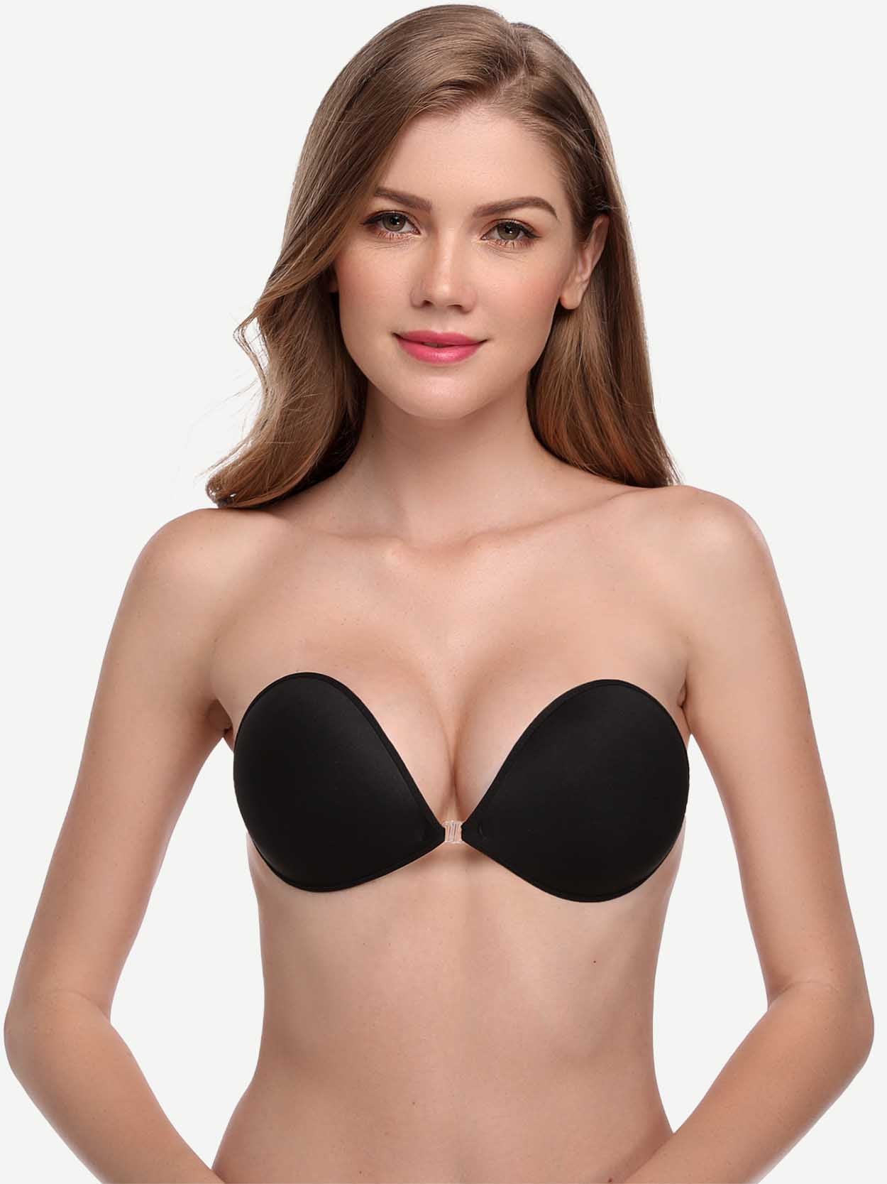 adhesive-push-up-reusable-self-silicone-bra-inserts-pasty-bra-Blackcolor