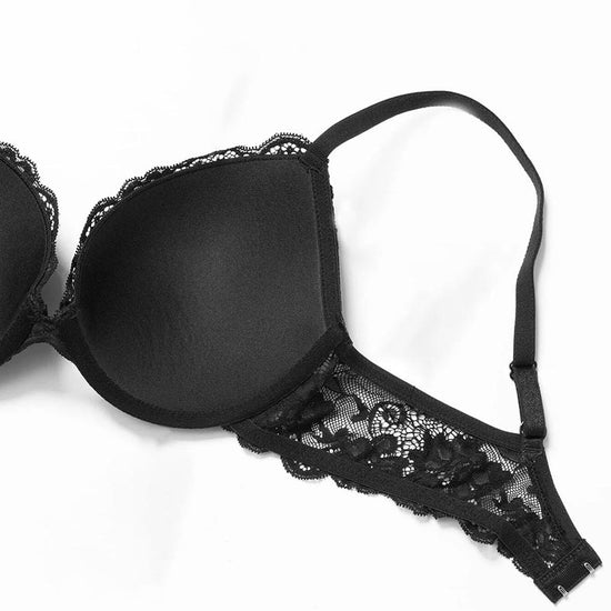 floral-lace-push-up-lightly-padded-demi-plunge-underwire-bra-black