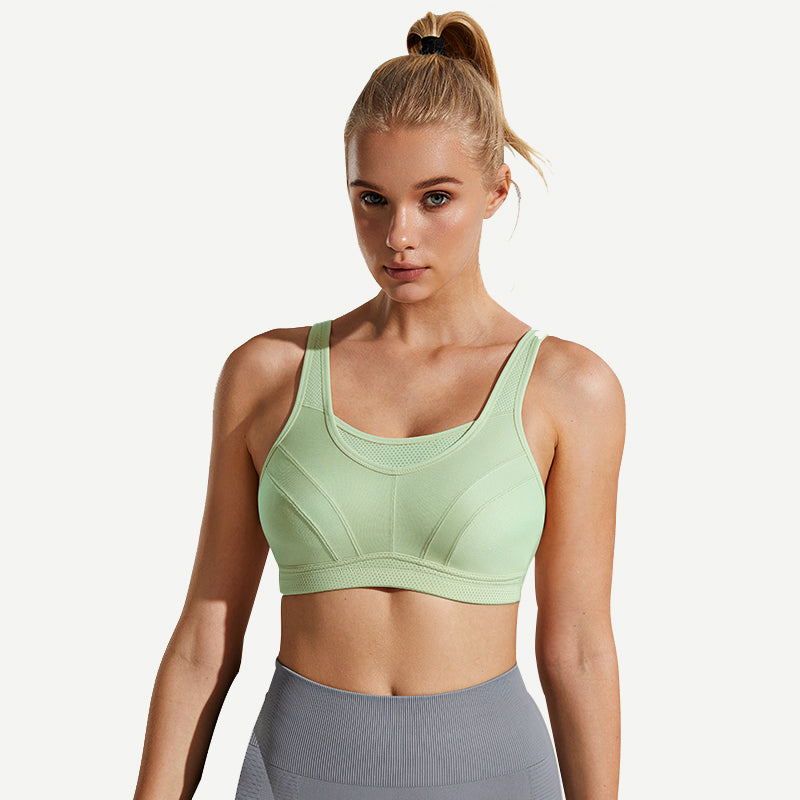 high-impact-large-bust-full-coverage-workout-bras-green wingslove