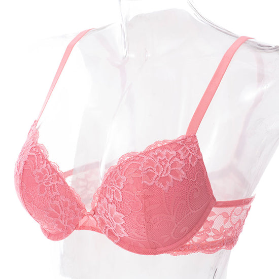 lace-push-up-bra-lightly-padded-demi-plunge-bra-bean-red wingslove