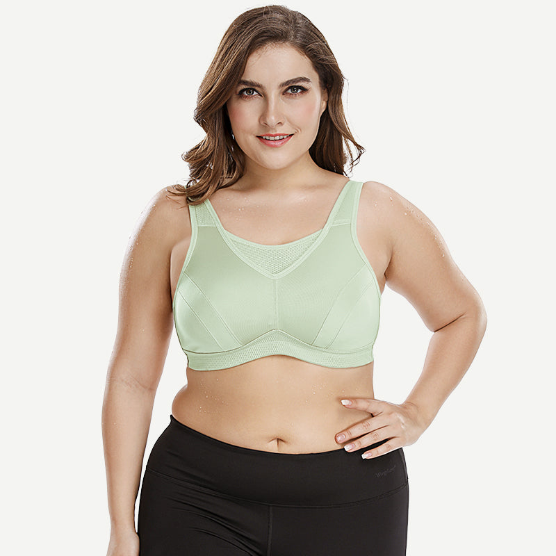 plus-size-high-impact-large-bust-full-coverage-workout-bras-green wingslove