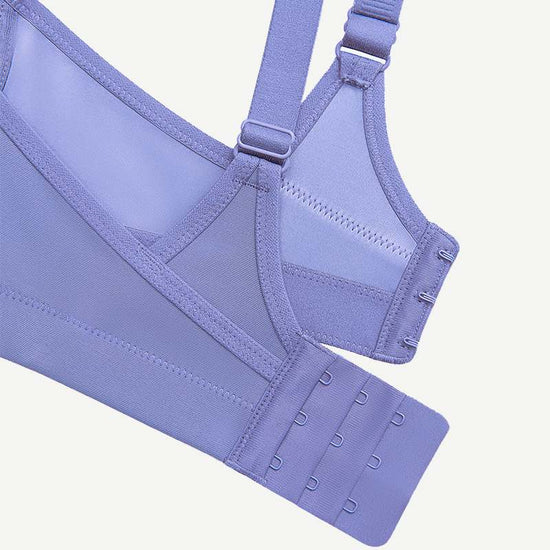 Plus Size High Impact Large Bust Full Coverage Workout Bras Purple