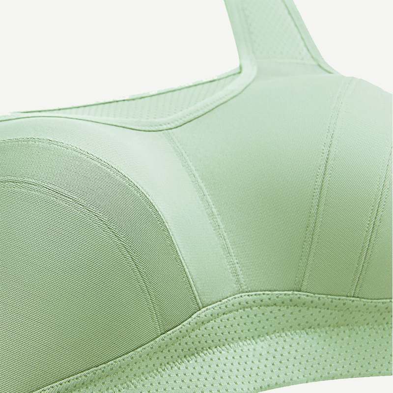 Plus Size High Impact Large Bust Full Coverage Workout Bras Green