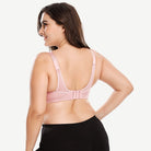 Plus Size High Impact Large Bust Full Coverage Workout Bras Pink