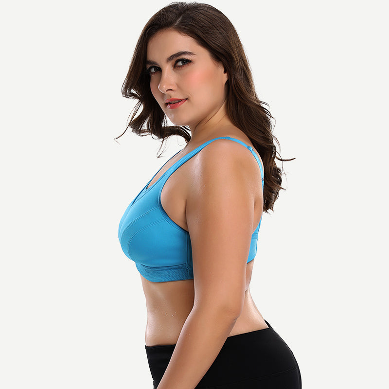plus-size-non-padded-yoga-sports-bra-blue wingslove