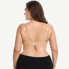 Plus Size Non Padded Yoga Sports Bra Nude