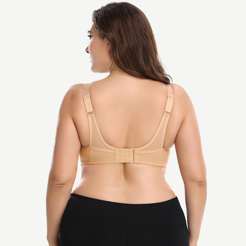 Plus Size Non Padded Yoga Sports Bra Nude