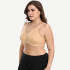 Plus Size Non Padded Yoga Sports Bra Nude