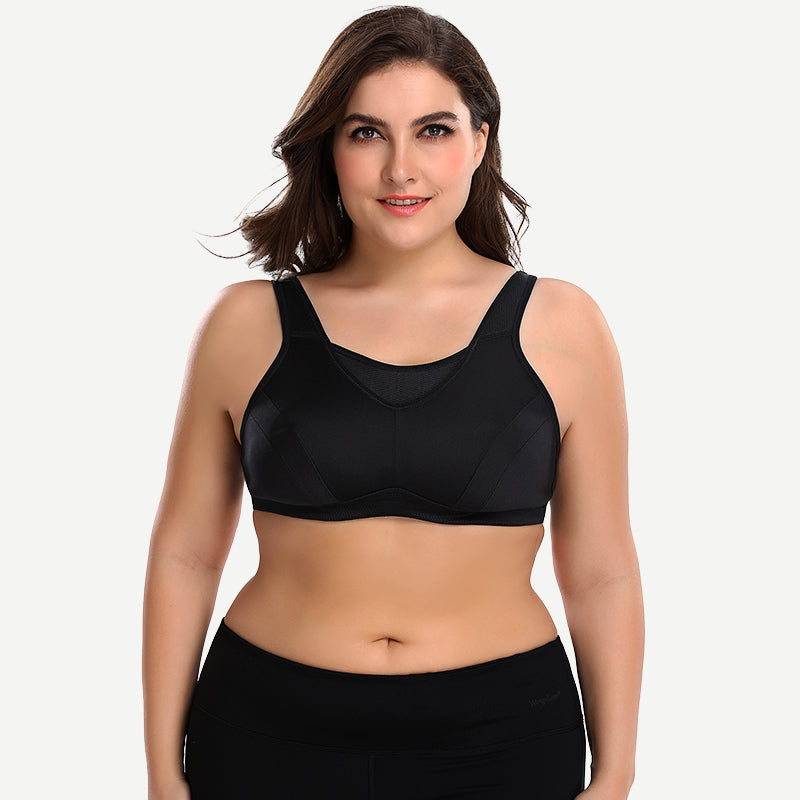 plus-size-non-padded-yoga-sports-bra-black wingslove