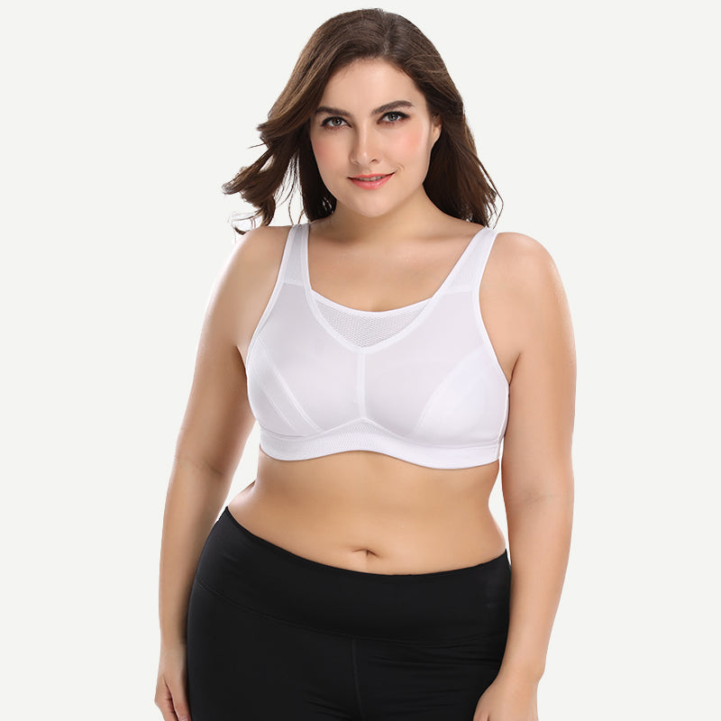 plus-size-non-padded-yoga-sports-bra-white wingslove