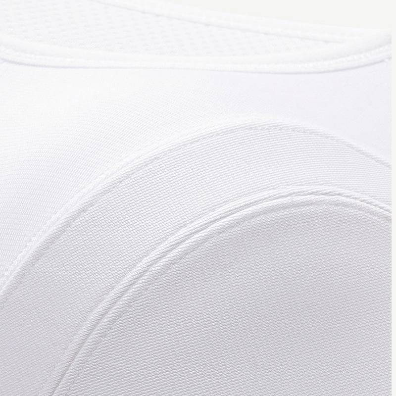 Plus Size Non Padded Yoga Sports Bra White