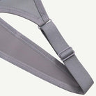 Plus Size Solid wirefree Absorb Breathable Sports Bra Grey