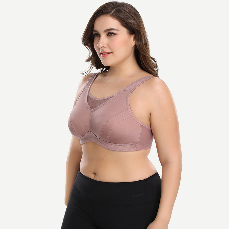 plus-size-solid-absorb-breathable-workout-bra-amber wingslove