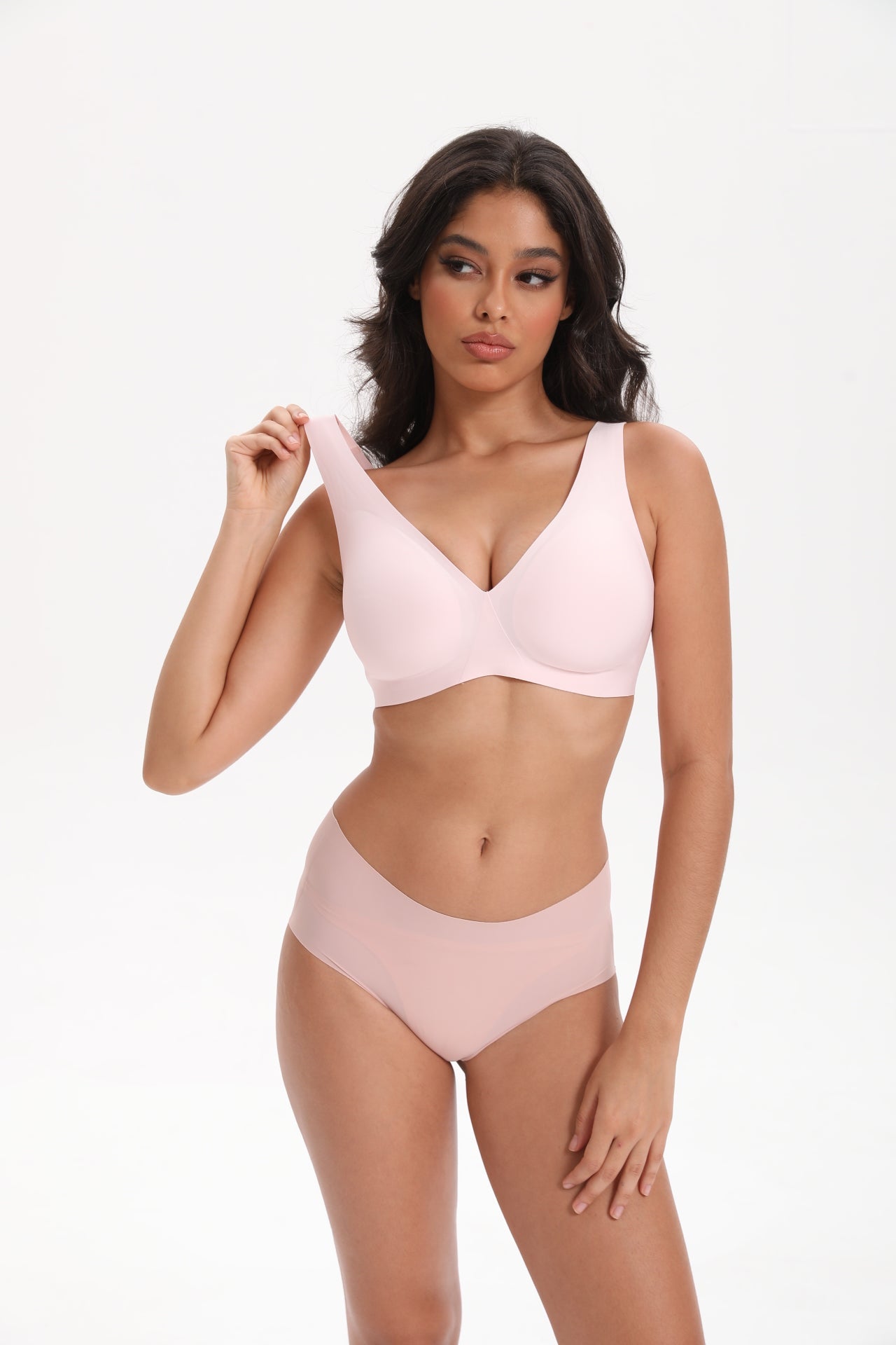 Seamless T-Shirt Sports Bra with Wireless Push - Up Lift | WingsLove Value Essential - WingsLove