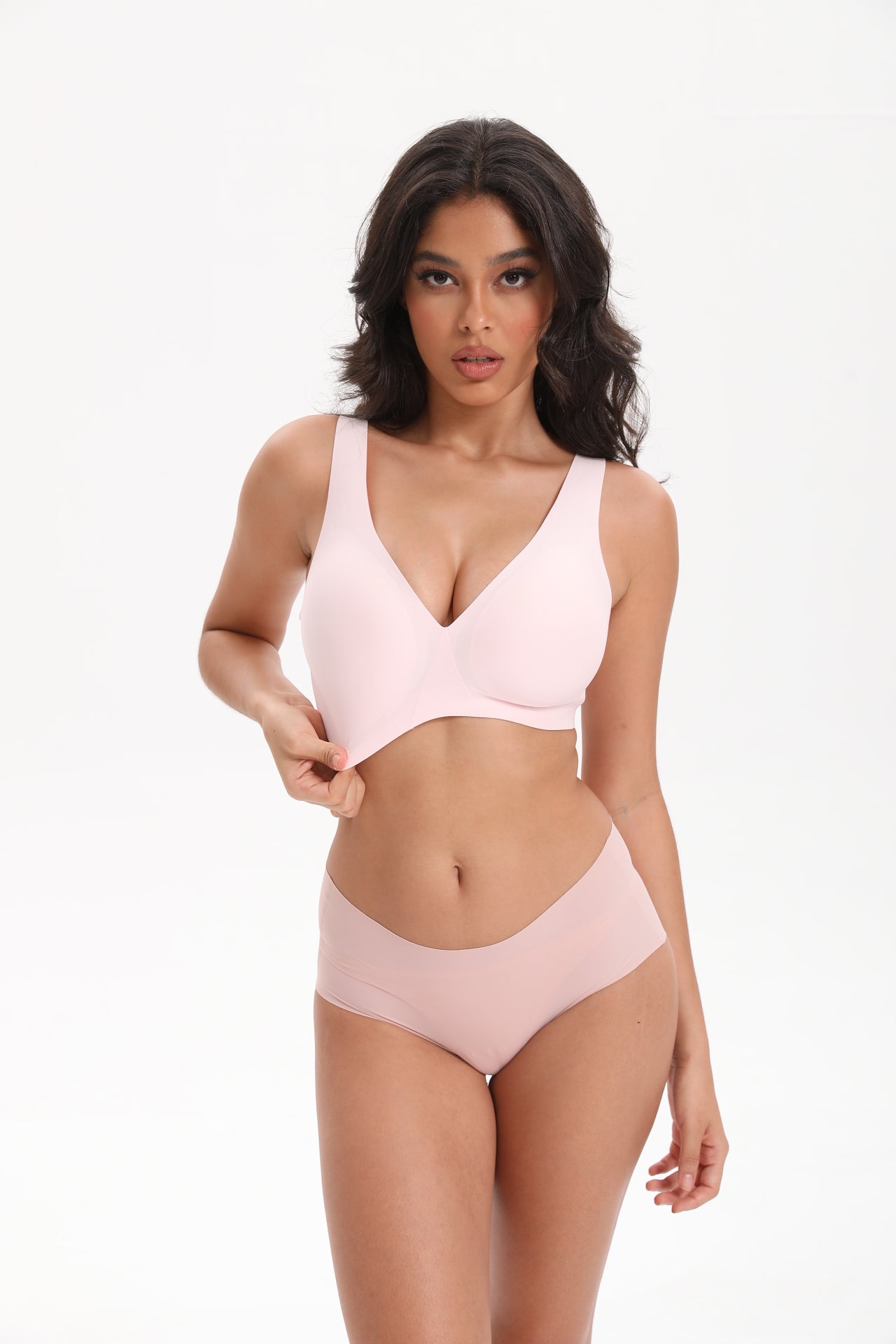 Seamless T-Shirt Sports Bra with Wireless Push - Up Lift | WingsLove Value Essential - WingsLove