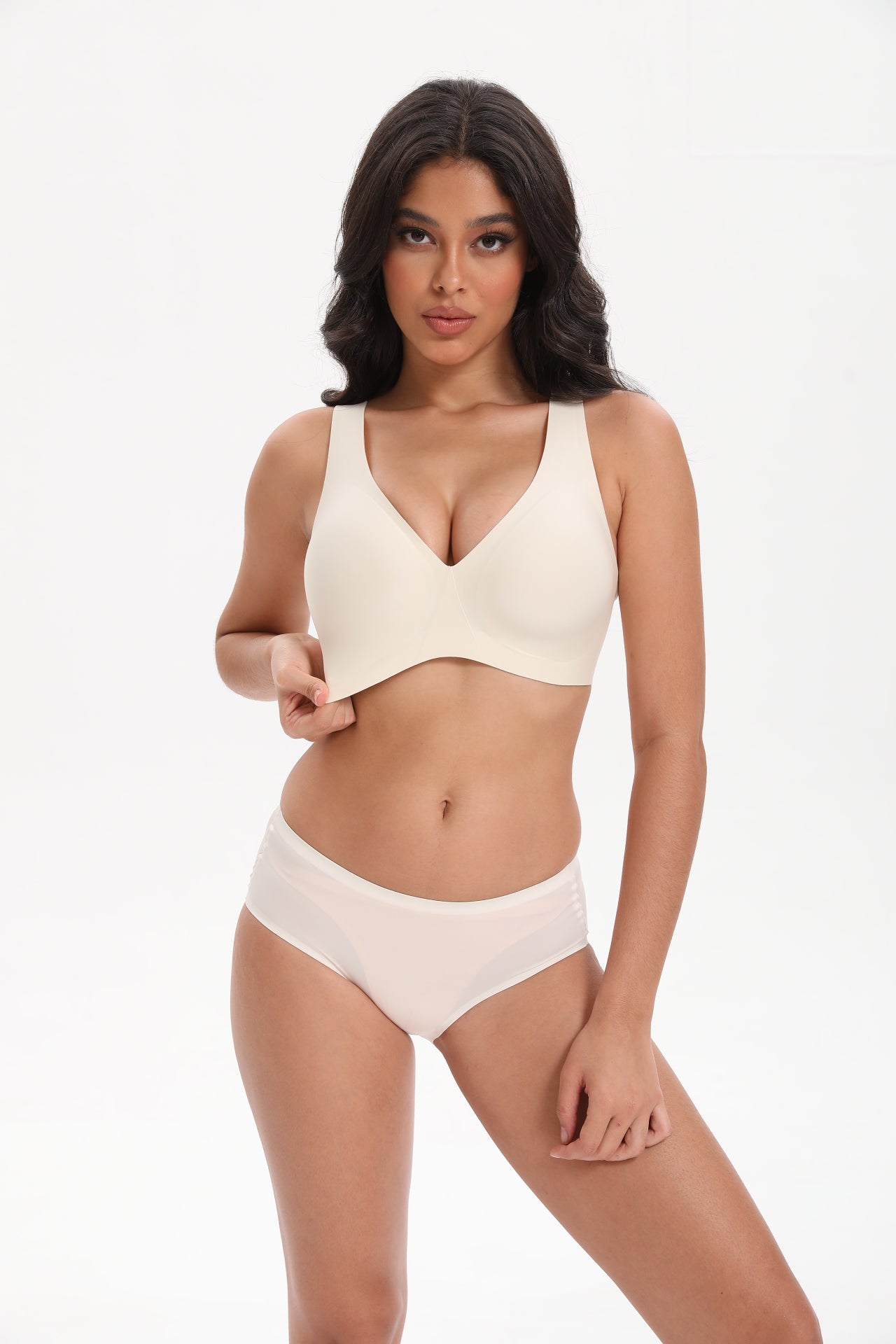 Seamless T-Shirt Sports Bra with Wireless Push - Up Lift | WingsLove Value Essential - WingsLove