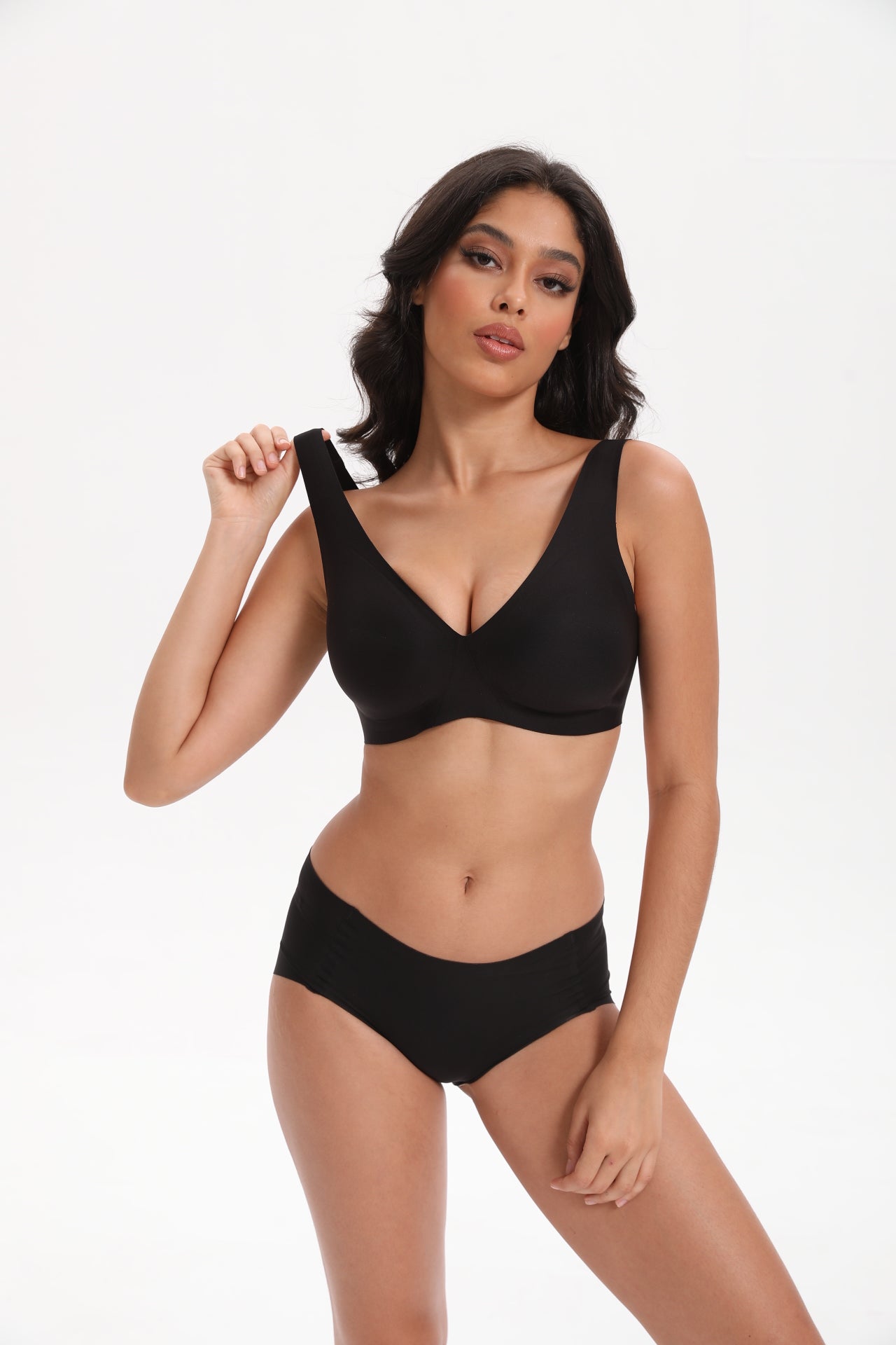 Seamless T-Shirt Sports Bra with Wireless Push - Up Lift | WingsLove Value Essential - WingsLove