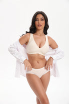 Seamless T-Shirt Sports Bra with Wireless Push - Up Lift | WingsLove Value Essential - WingsLove