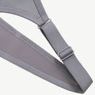 Full Coverage Solid Absorb Wirefree Breathable Sports Bra Grey