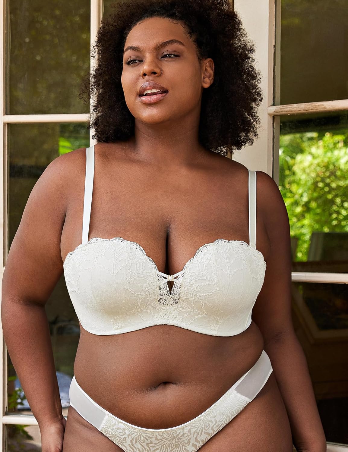 Strapless Lace Multi - Way Bra | Lightly Lined with Convertible Straps - WingsLove