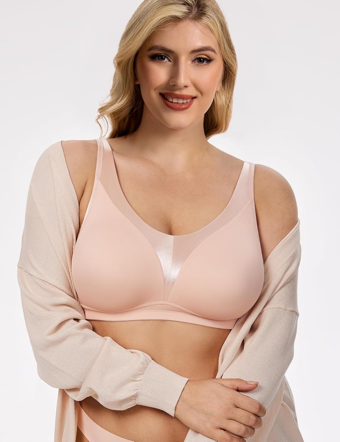 Wireless Full - Coverage Smoothing U - Back Bra - WingsLove