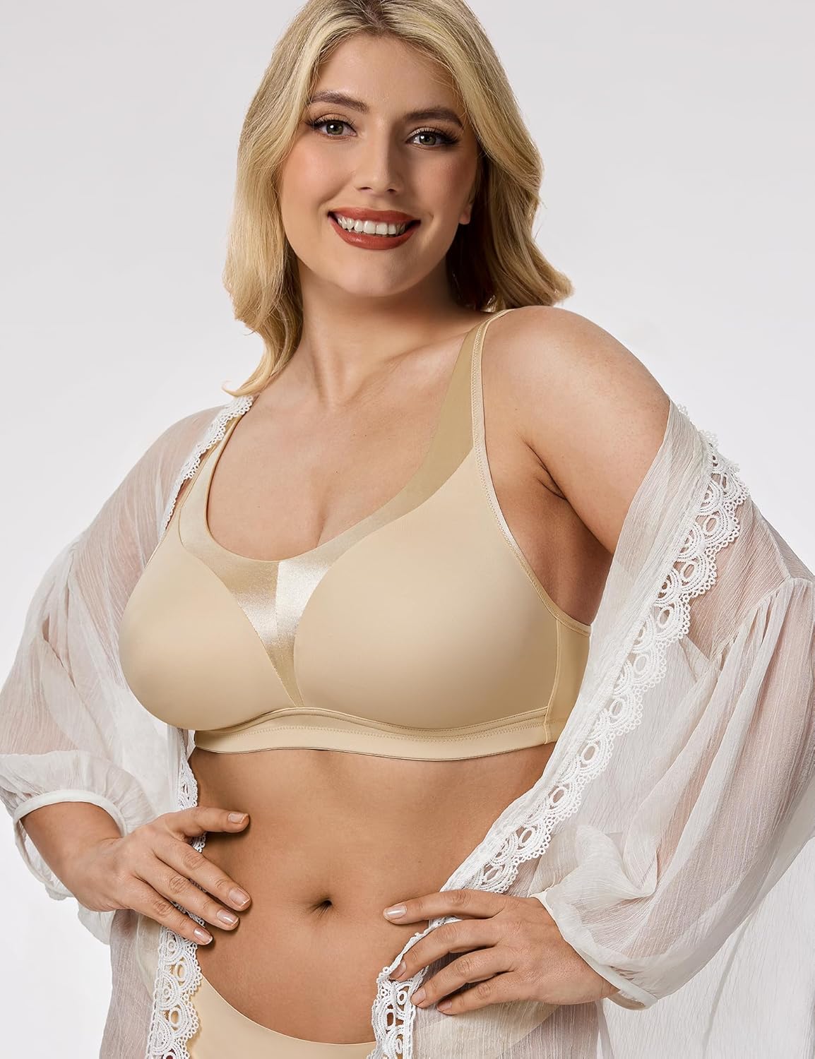 Wireless Full - Coverage Smoothing U - Back Bra - WingsLove