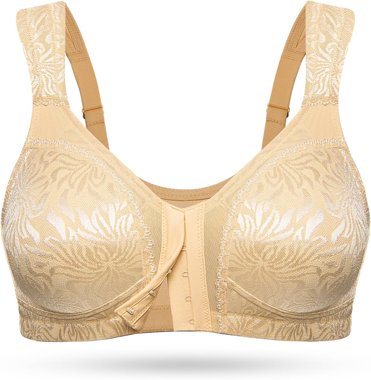Wireless Minimizer Deep V Plus Size & Ultra - Soft Support Bra - WingsLove