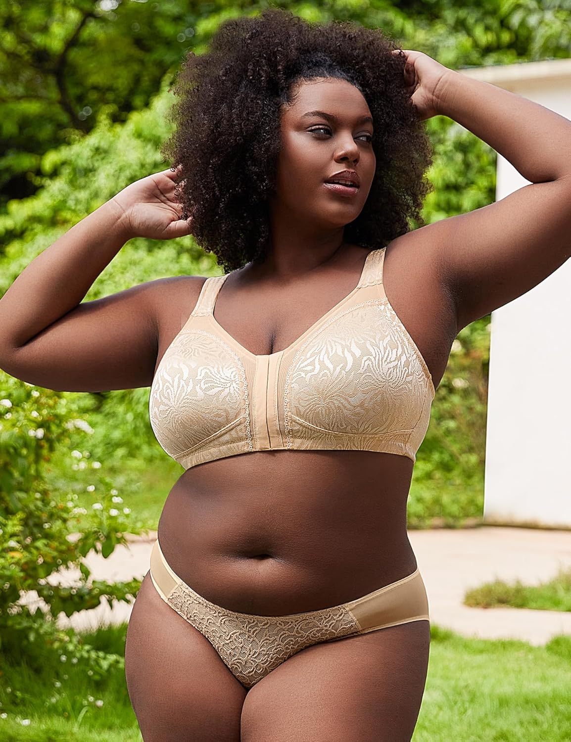Wireless Minimizer Deep V Plus Size & Ultra - Soft Support Bra - WingsLove