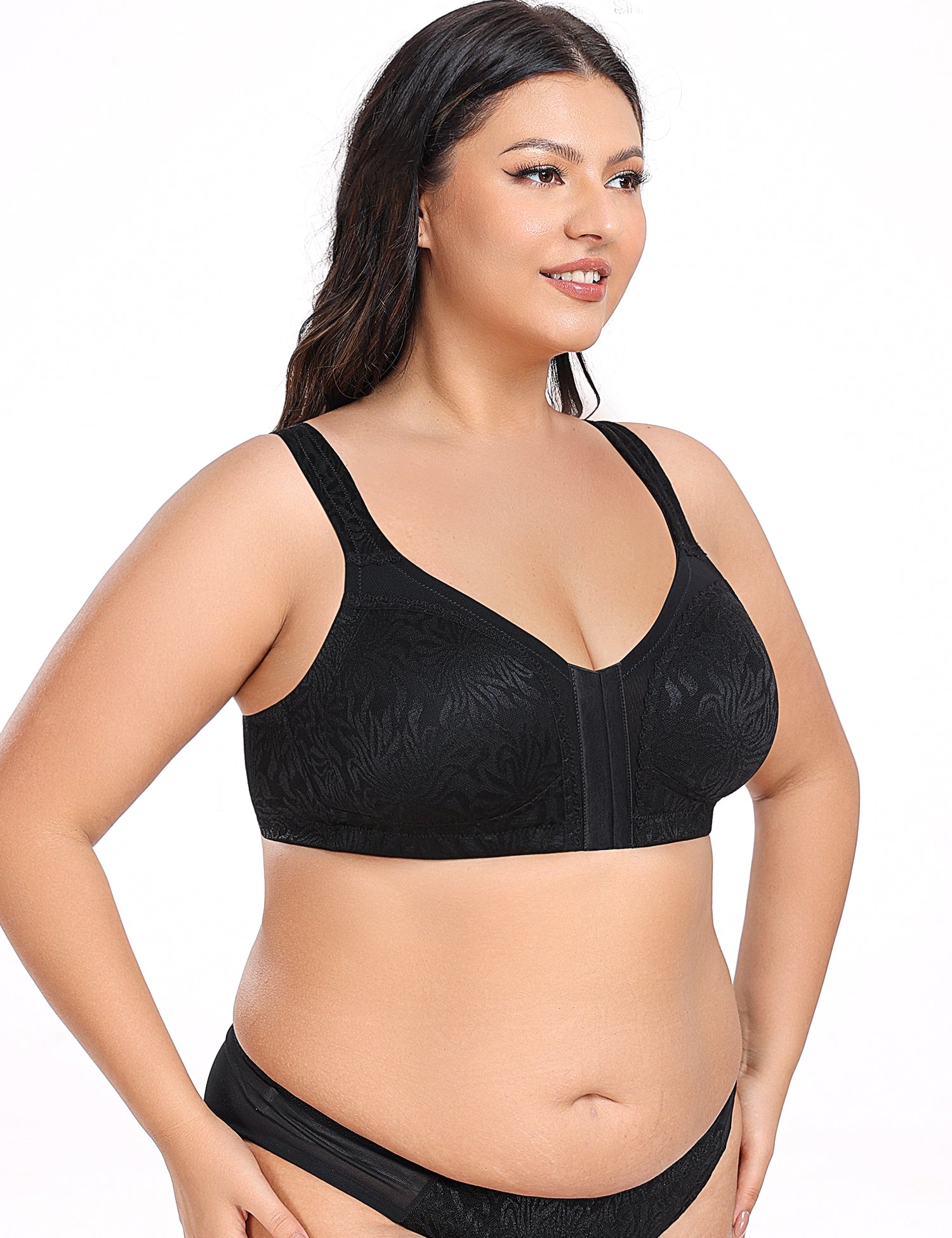Wireless Minimizer Deep V Plus Size & Ultra - Soft Support Bra - WingsLove