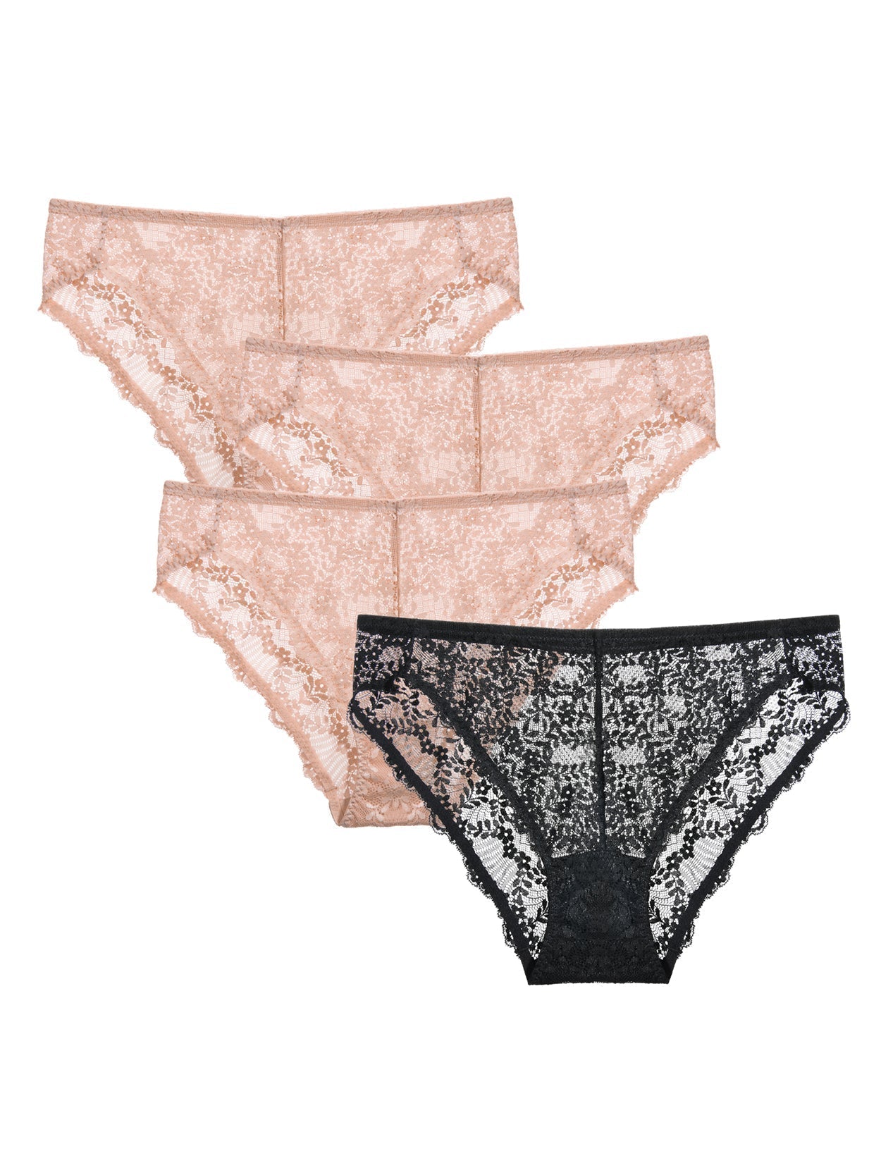 Women Lace Sexy Plus Size Panties Comfort Hipster Underwear 4 PCS –  WingsLove