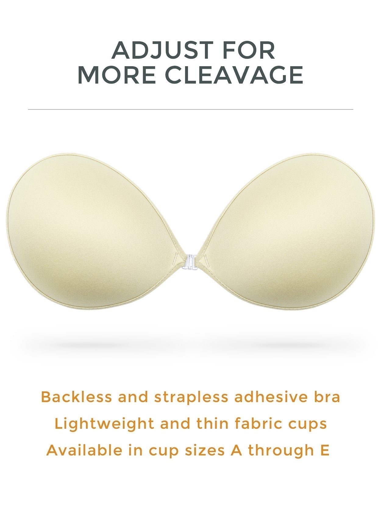 Skin Tone Adhesive Bra Invisible Adhesive Strapless Push Up Backless  Reusable Silicone Covered Nipple Bra