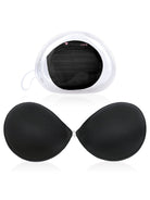 Adhesive Push-up Reusable Self Silicone Bra Black - WingsLove