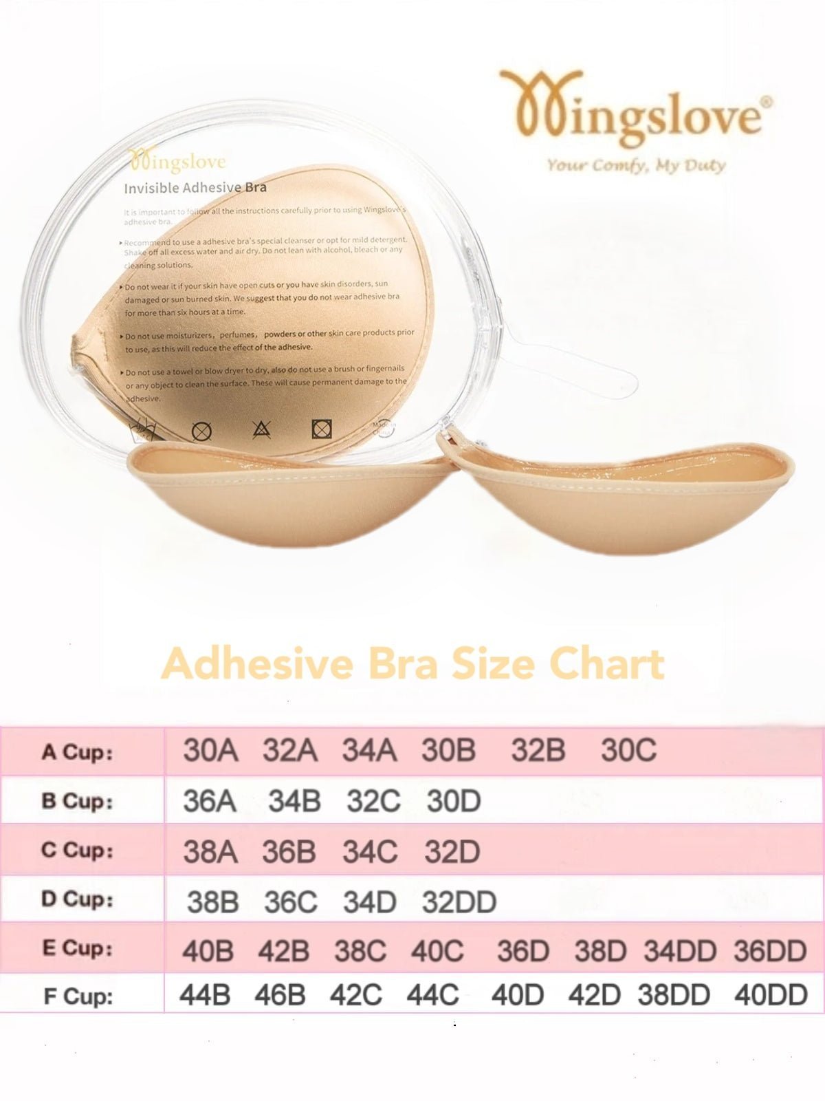 Adhesive Push-Up Reusable Self Silicone Bra Inserts Pasty Bra Nude A