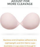 Adhesive Waterproof Push-up Reusable Self Silicone Bra Light Pink - WingsLove