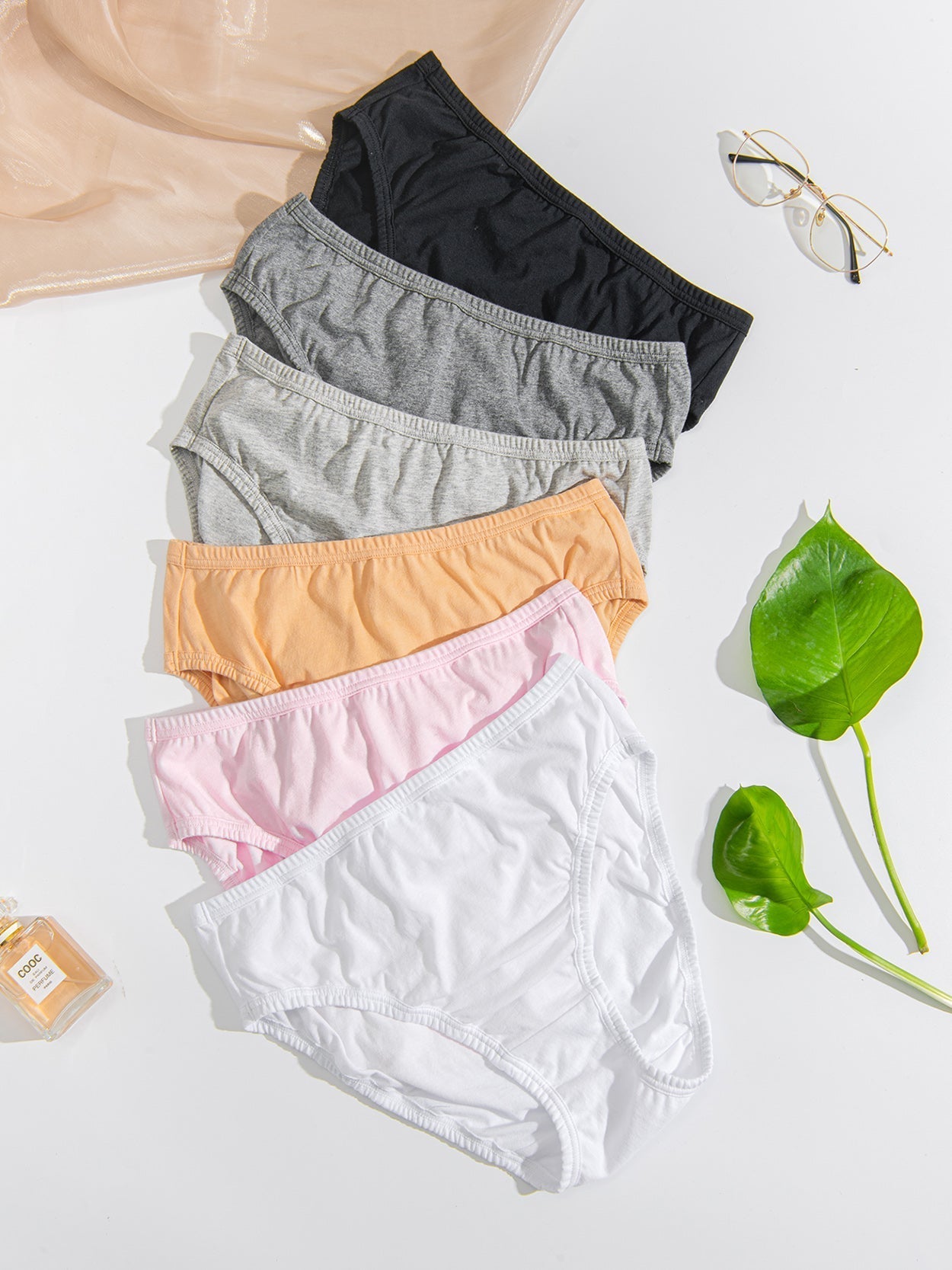 Hanes Women's Plus Size Hi Panties Pack, Moisture-Wicking