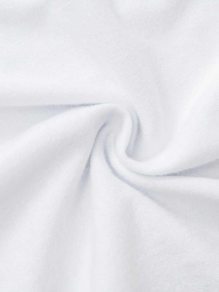 Cotton High-Cut Brief Plus Size Underwear White - WingsLove