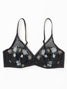 Embroidered Bra Sheer Underwire Bralette - WingsLove