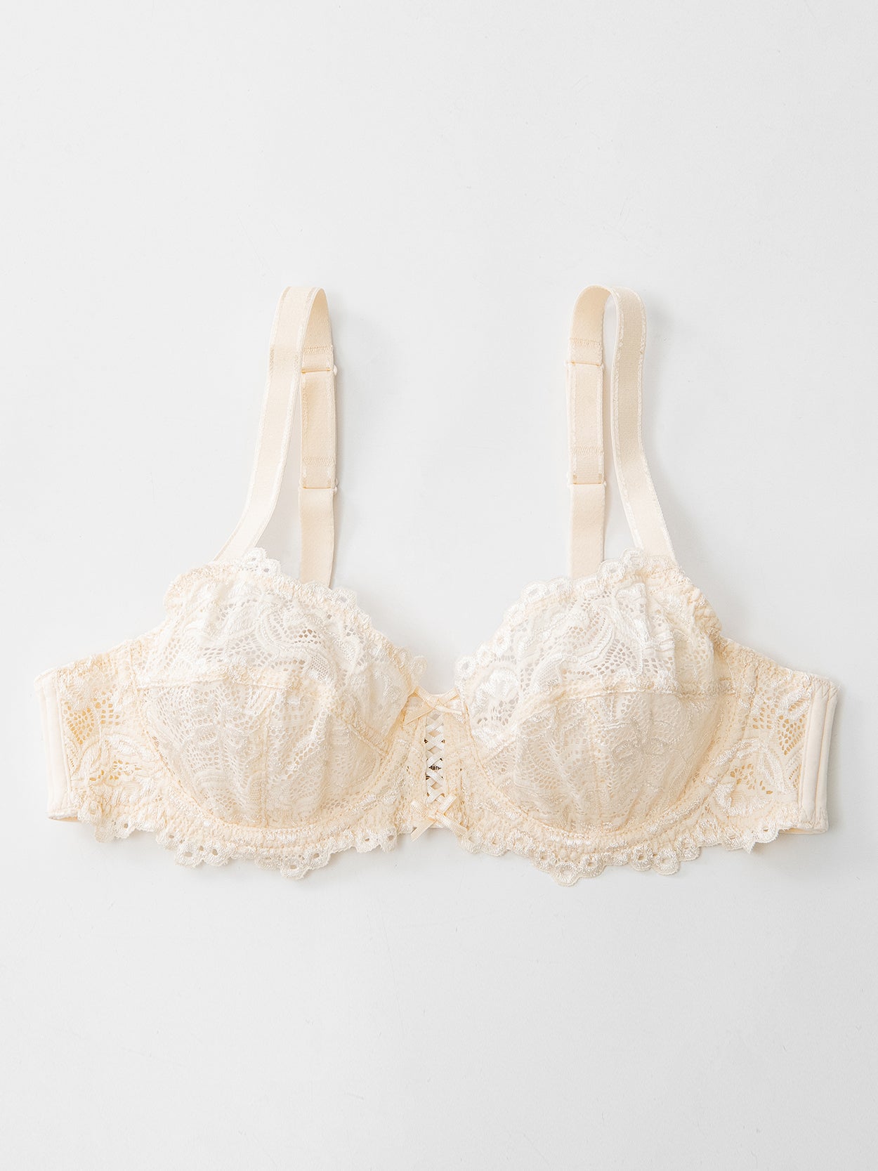 Floral Lace Non-Padded Underwire Bra - WingsLove