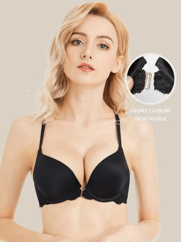 Front Closure Push Up Bras