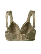 Full Coverage Comfort Minimizer Bra Flaxen Brown - WingsLove