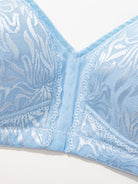 Full Coverage Comfort Minimizer Bra Sky Blue - WingsLove