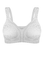 Full Coverage Large Bust Non-Padded Minimizer Bra White - WingsLove