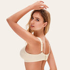 Full Coverage Minimizer Bra Non Padded Wirefree Comfort Strap Bra Plus Size - WingsLove